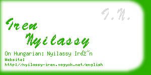 iren nyilassy business card